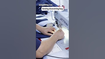 Sewing drawstring bag  #custombag #bagfactory #initipacking
