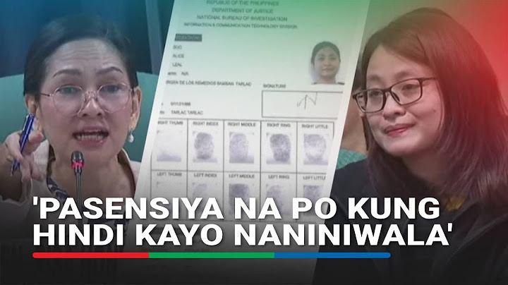 'Ako po si Alice Guo,' ex-mayor insists despite matching Guo Hua Ping fingerprints