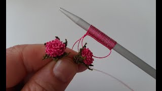 Needle Lace Rose Makingi̇ğne Oyası Gül Yapımı