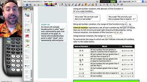 1.1 Video Notes (part 1) Key Features of Graphs