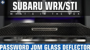 Password JDM Rear Glass Deflector - Subaru WRX/STI 2015+