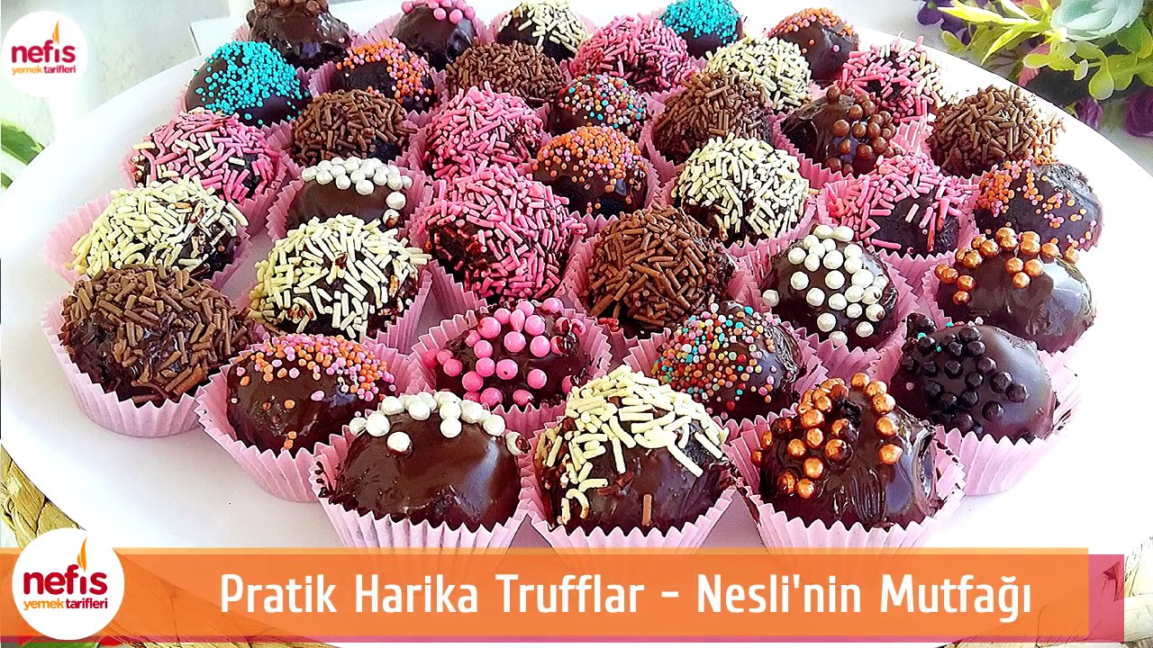 Pratik Harika Trufflar   Çikolatalı Tarifi   Nefis Yemek Tarifleri   YouTube