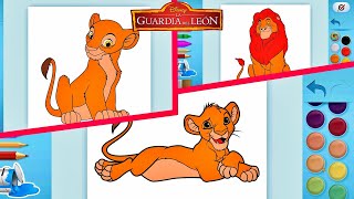 La Guardia del León - Nala, Simba & Mufasa. Disney Mundo Coloreante - Disney Junior