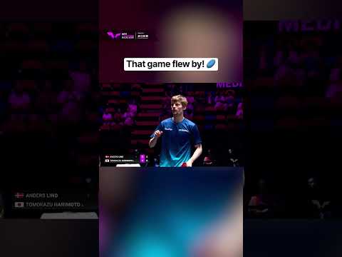 Tomokazu Harimoto is on to the Quarterfinal after this speedy W! #WTTMacao #TableTennis