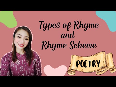 Types of Rhyme and Rhyme Scheme