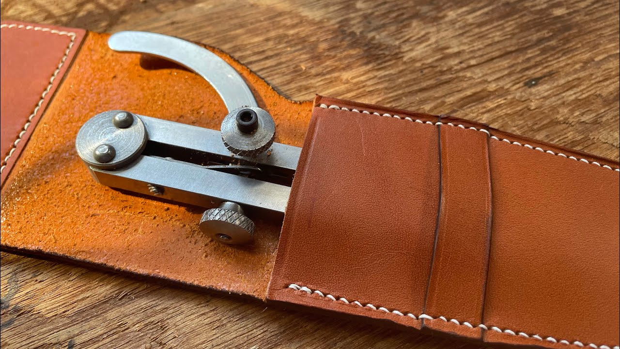 ASMR Making a Leather Wing Divider Cover YouTube