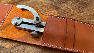 ASMR | Making a Leather Wing Divider Cover