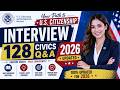 Updated 128 Civics Test Questions and Answers I U.S. Citizenship Interview I Become A U.S. Citizen