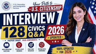 Updated 128 Civics Test Questions and Answers I U.S. Citizenship Interview I Become A U.S. Citizen