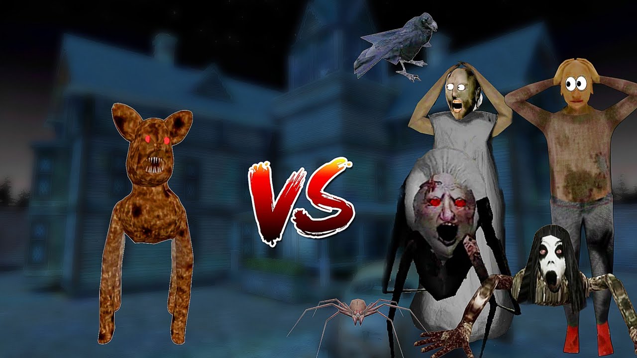 Granny & Grandpa with Spider Mom & pets VS Granny's New Pet