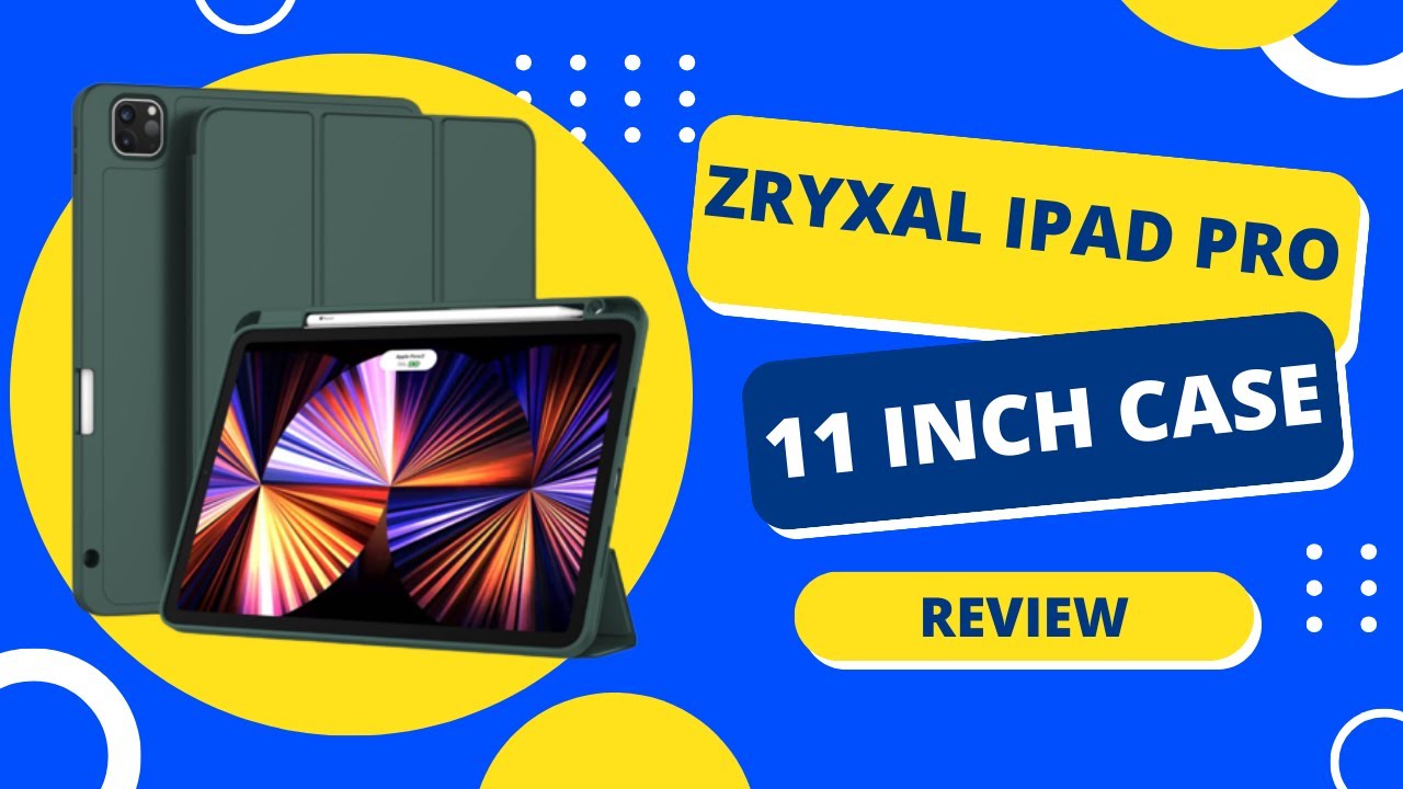 ZryXal Custodia per iPad Air 13 M3 2025/M2 2024 con portapenne, custodia intelligente con supporto a tre ante con retro in morbido TPU, accensione e spegnimento automatico (verde mezzanotte
