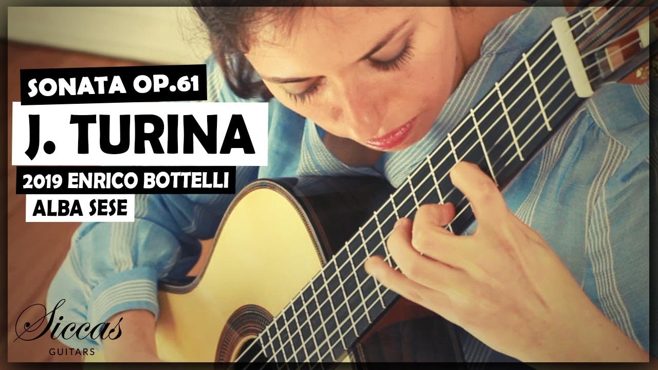 Alba Sesé plays Sonata Op. 61 - Allegro Vivo - by Joaquin Turina on a 2019 Enrico Bottelli guitar