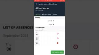 EduPade Tutorial. Checking attendance and taking notes by parents in the IOS mobile application