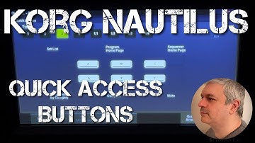 Korg Nautilus - Tutorial 1: Quick Access Buttons and Mode Button
