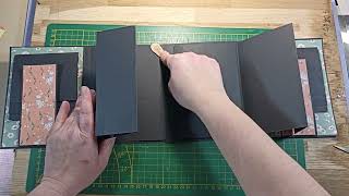 : TUTO porte folio rapide en 1 heure sp'eciale d'ebutante papier d'automne bloc action #scrapbooking