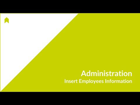 Administration Portal: Insert Employees Information