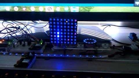 Arduino Fastled fireworks demo