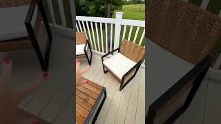Outdoor Wicker Patio Furniture Set, Cushioned Rattan Loveseat & Chairs, for your porch patio deck
