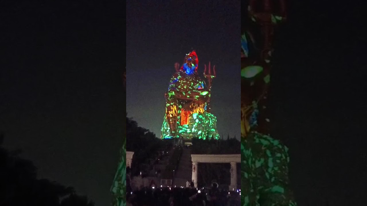 THE LASER SHOW ÀT STATUE OF BELIFE AT UDAYPUR INDIA