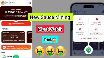 Ice New Project Sauce 😱 | New Sauce Token Mining App 🤑 | Join Get 2000 Sauce Token 👈
