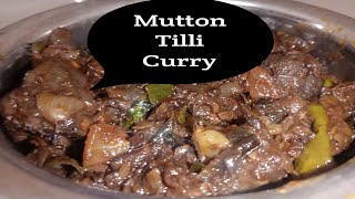 Mutton tilli curry in telugu || Mutton thilli curry || Goat spleen curry | hemoglobin boosting curry
