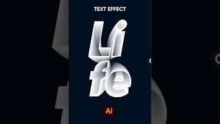 Adobe illustrator Tips 2026 - Amazing fading text in illustrator using blend tool #texteffect #tips