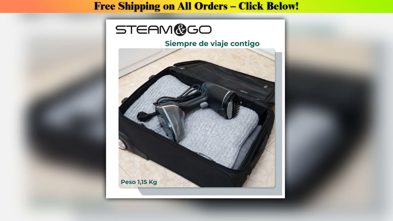 Steam&go vertical steam iron 2000w with 260ml tank |   Fast heating and powerful steam |