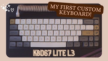 my first custom keyboard ♡♡ | KBD67 lite r3