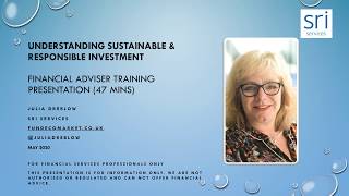 Adviser Training 2020 - understanding sustainable and responsible investment
