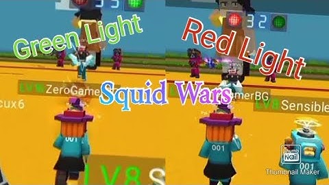 Blockman Go Squid Wars - First Game: Green Light, Red Light