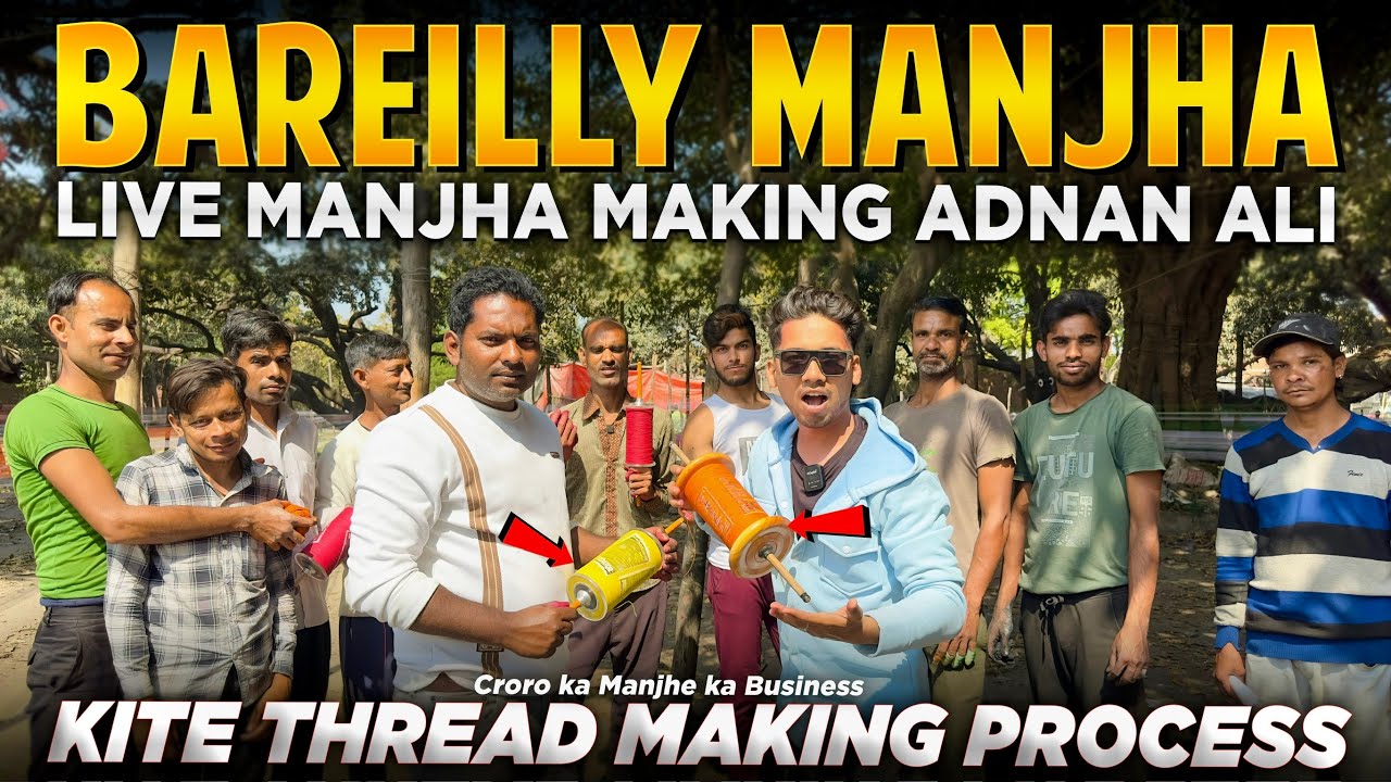 INDIA’s BIGGEST MANJHA FACTORY😱| Manjha Making | Cheapest Kite Market 2025 | Kite Market 2025