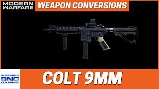 Colt 9mm SMG Weapon Conversion - Call Of Duty Modern Warfare