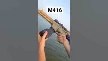 Súng nước M416 sử dụng pin 7.4v hiện đại #shorts