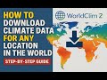 How to Download Climate Data for ANY Location in the World || طريقة تحميل بيانات مناخية عالمية