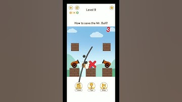 Brain Go 2 Save Mr Bull Level 9 Walkthrough