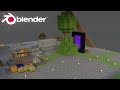 How to Import Minecraft Worlds Into Blender in 1 Minute!