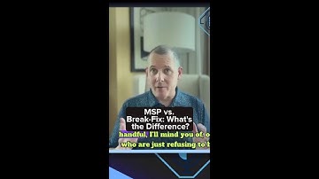 MSP vs. Break-Fix  What