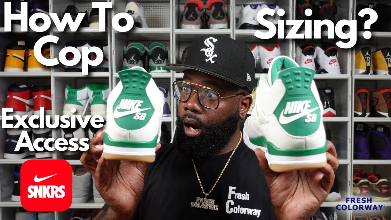 frisør Profet Woods How to Cop & Sizing for Jordan 4 SB Pine Green - YouTube