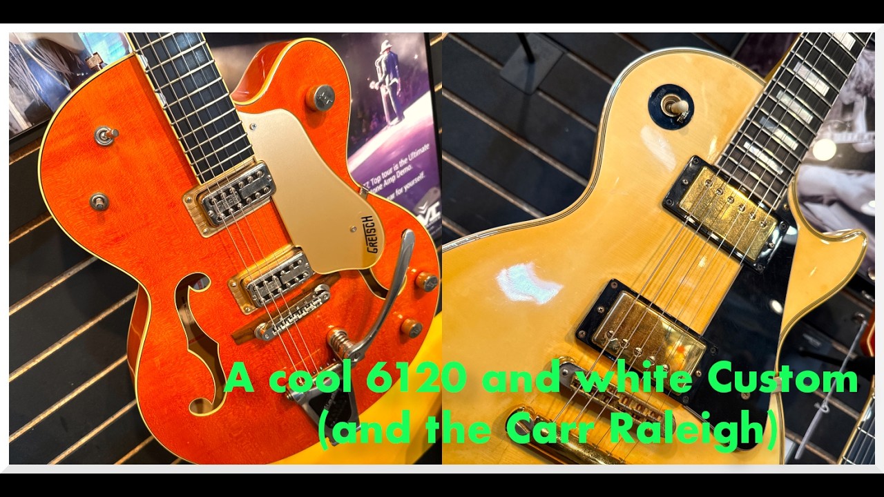 A cool 6120 and white Custom (and the Carr Raleigh) - YouTube