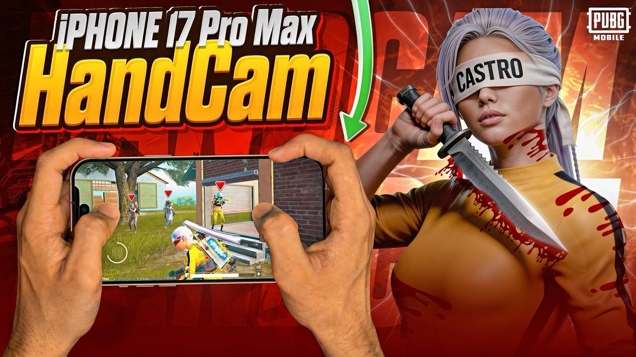 iPhone 17 Pro Max HANDCAM😍Sensitivity + 5 Fingers Control Code💥PUBG Mobile