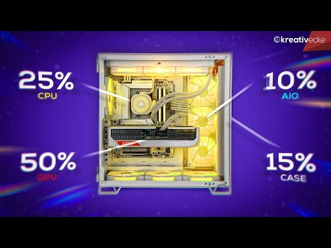Gaming PC konfigurieren 2025! SO VIEL Prozent machen Grafikkarte, CPU und der Rest aus! (mit Zahlen)