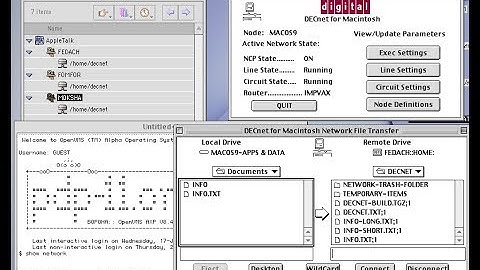 Mac OS 9 with AppleTalk & DECnet Networking - SheepShaver Classic Power Macintosh | PowerPC G4 CPU