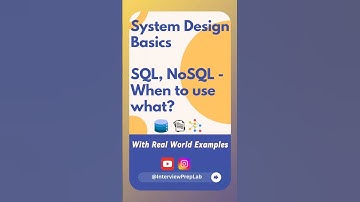 System Design: SQL vs NoSQL in Real Systems: