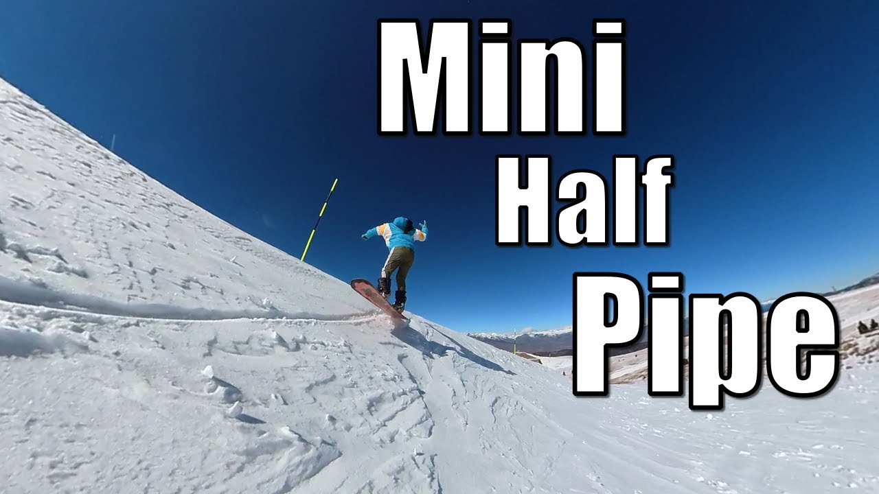 Mini Half Pipe Snowboard 4k First Time YouTube