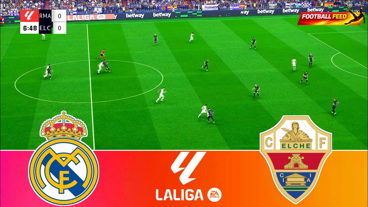 Real Madrid vs Elche - La Liga 2026 | Full Match All Goals | PES 21 ...