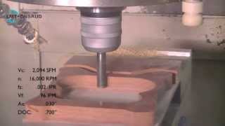 68-345 1/2 PCD Tipped SERF Tool Cutting Canvas Phenolic Video by LMT Onsrud