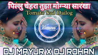 INSTAGRAM TRENDING | 👰Pillu Chehra Tuza Mogrya Sarkha🫶♥️ | Tomato X Sad Dailog | DJ MAYUR X DJ ROHAN