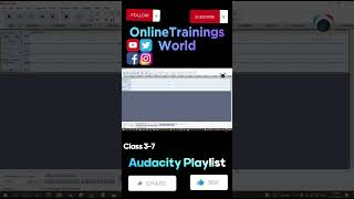 How to Use Selection Draw and Envelop of Audacity Class 3-7#OnlineTrainingsWorld v#audacitysoftware