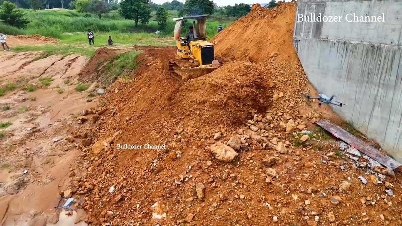 Nice Project Build Ramp Bridge Connect Road By Skills Bulldozer D31P ...