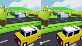 VR Crossy Best Google Cardboard VR 3D SBS Apps Gameplay Virtual Reality Video screenshot 2
